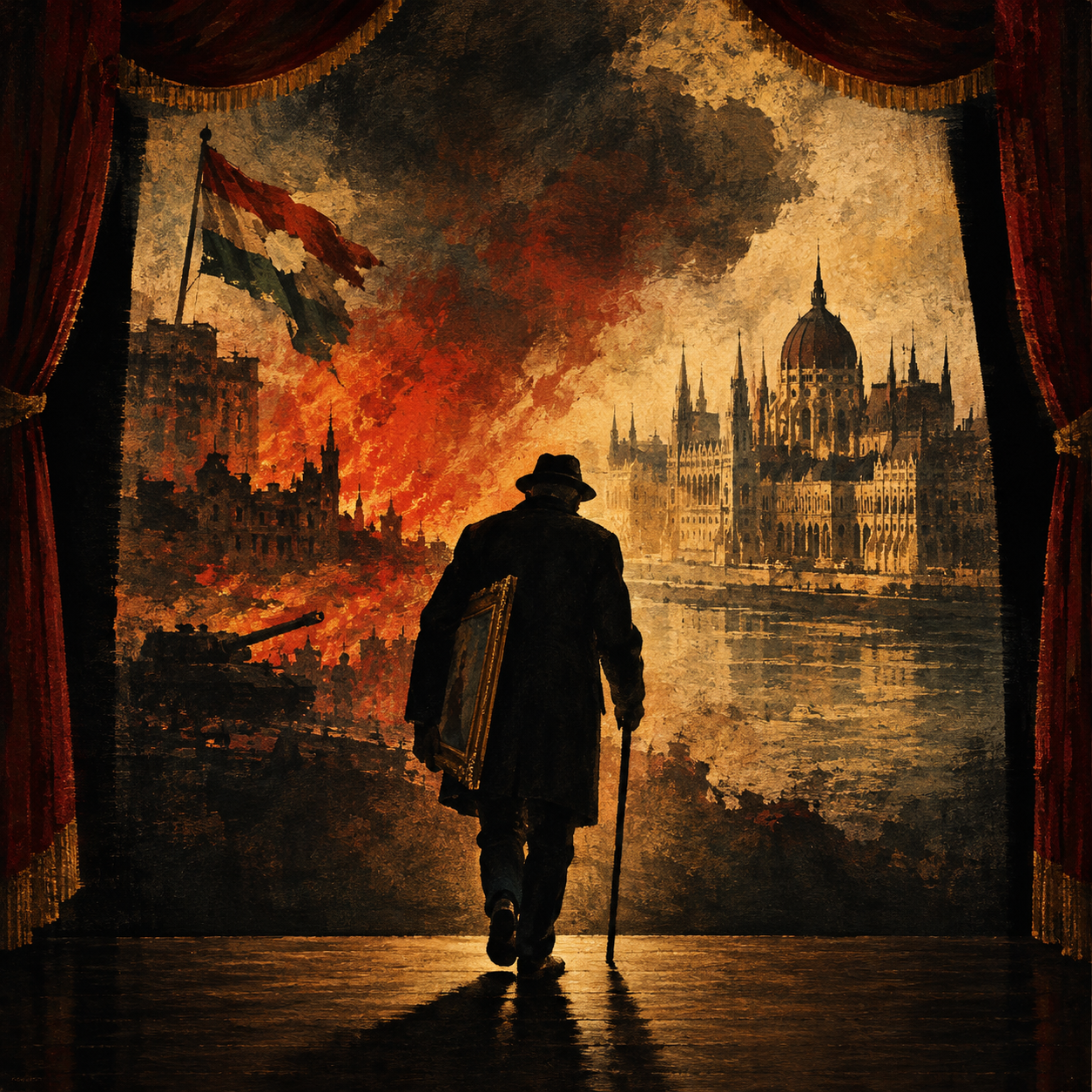Illustration for the thriller screenplay Painted in Blood